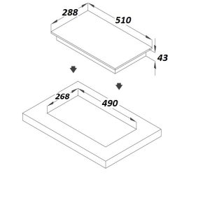 Ảnh công trình thực tế Bếp Từ CATA I 302