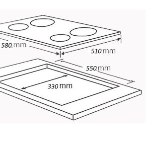 Ảnh công trình thực tế Bếp Từ Cata I 604 FTCI BIS
