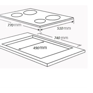 Ảnh công trình thực tế Bếp Từ Cata I 704 FTCI BIS