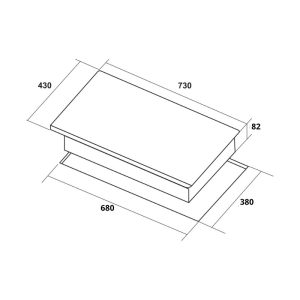 Ảnh công trình thực tế Bếp Từ Đôi Hafele HC-I73243B – 536.61.858