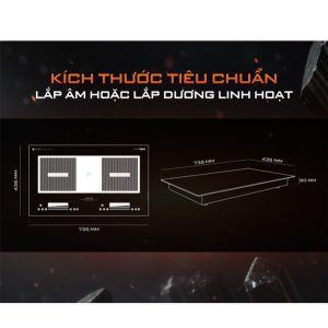 Ảnh công trình thực tế Bếp Từ Đôi Junger JG CEJ-225-INVERTER