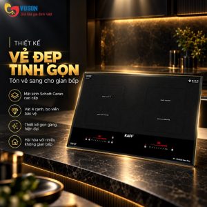Ảnh công trình thực tế Bếp Từ Đôi KAFF KF-EG502II NEW PLUS
