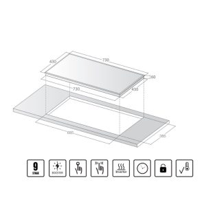 Ảnh công trình thực tế Bếp Từ Đôi Lorca LCI-999 PRO