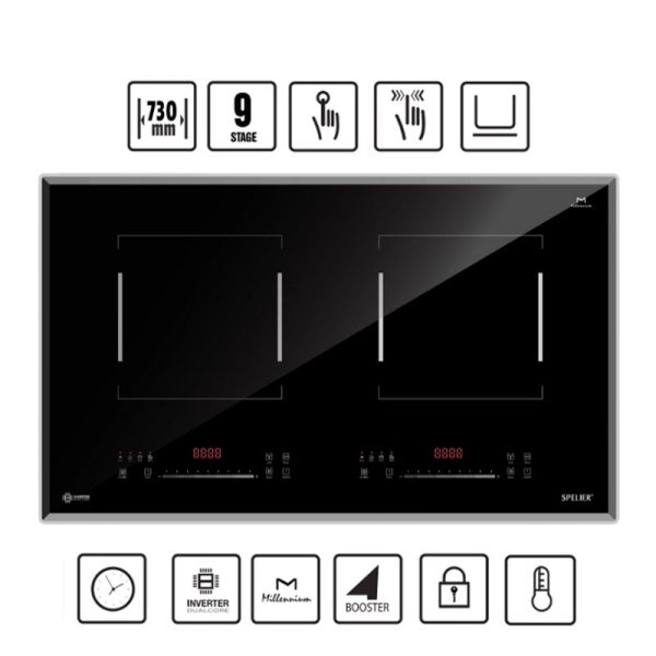 Bếp Từ Đôi Spelier SPM-528I PLUS