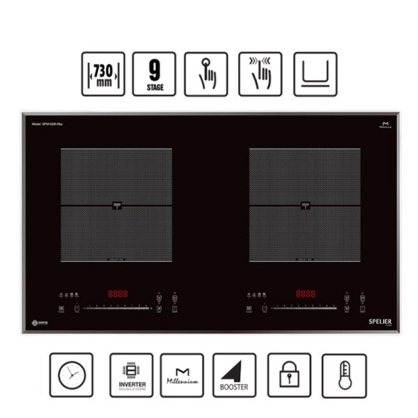 Bếp Từ Đôi Spelier SPM-828I PLUS