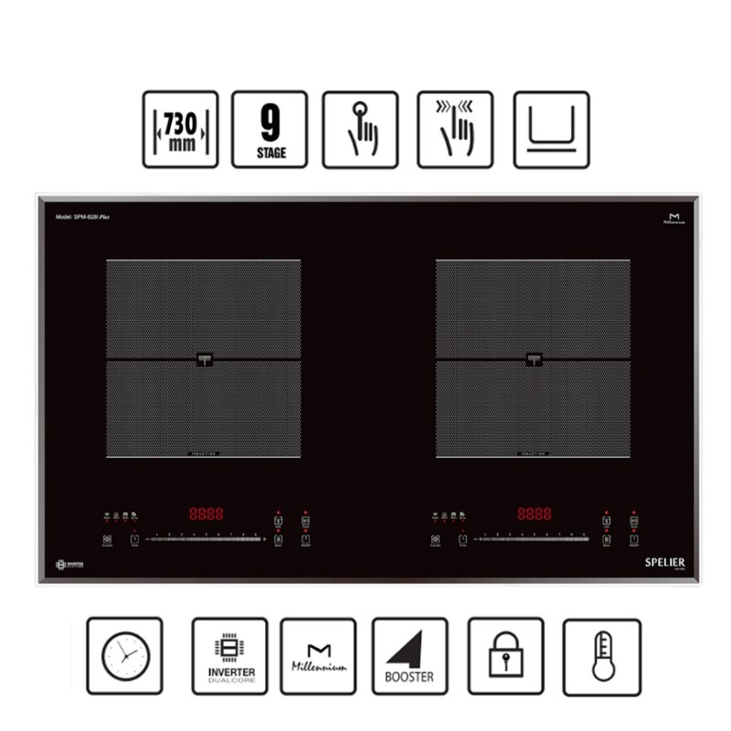 Bếp Từ Đôi Spelier SPM-828I PLUS