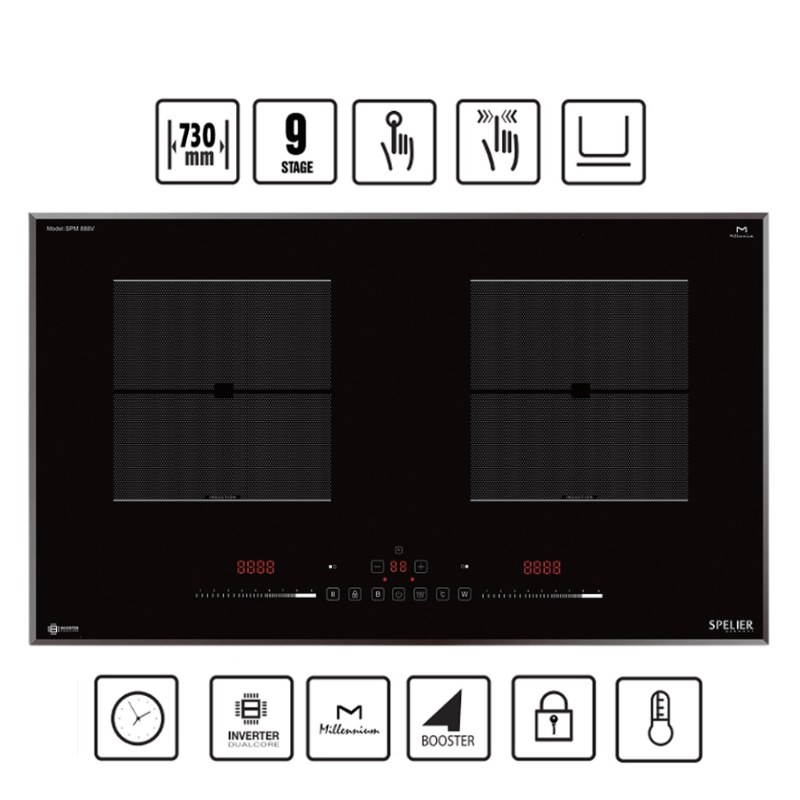 Bếp Từ Đôi Spelier SPM 888 V
