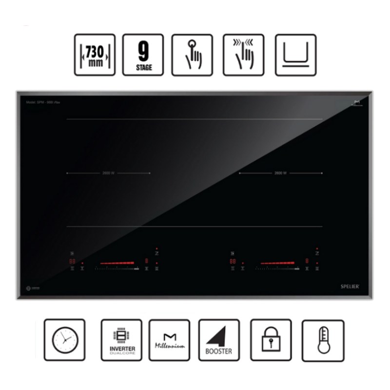 Bếp Từ Đôi Spelier SPM 988I PLUS
