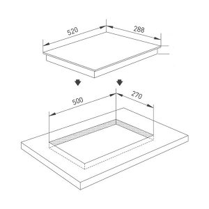 Ảnh công trình thực tế Bếp Từ Elica EIH 2 Z 30