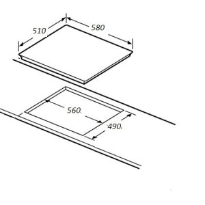 Ảnh công trình thực tế Bếp Từ Elica EIH6030BL