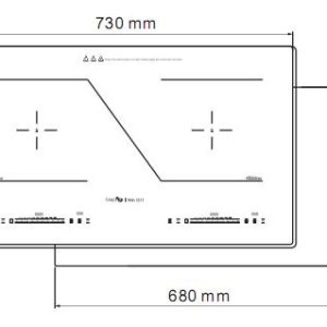 Ảnh công trình thực tế Bếp Từ Fandi FD- SLIDE 223I