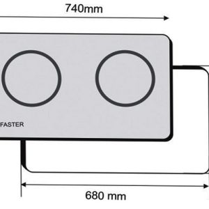 Ảnh công trình thực tế Bếp Từ Faster FS-2C