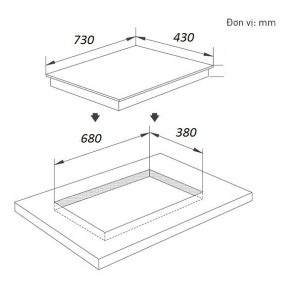 Ảnh công trình thực tế Bếp Từ Faster FS 628I