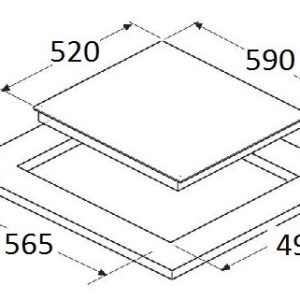 Ảnh công trình thực tế Bếp Từ Grasso GS 1 – 406