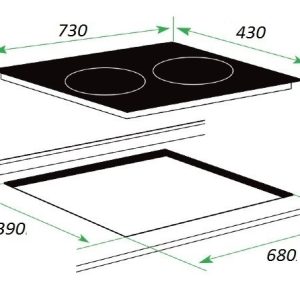 Ảnh công trình thực tế Bếp Từ Kaff KF-116II