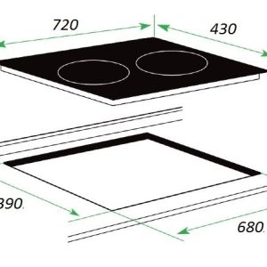Ảnh công trình thực tế Bếp Từ Kaff KF-988II