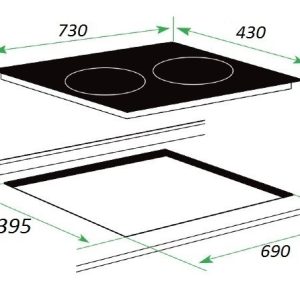Ảnh công trình thực tế Bếp Từ Kaff KF-FL88II