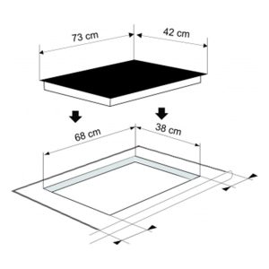 Ảnh công trình thực tế Bếp Từ Munchen GM2285 ( Dòng Sản Phẩm Saphir – Đức )