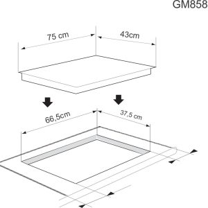Ảnh công trình thực tế Bếp Từ Munchen GM8585 ( Dòng Sản Phẩm Versteckt – Đức )