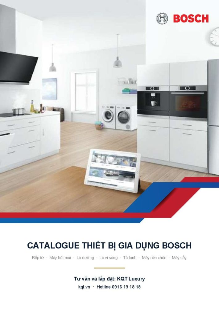 Bìa BOSCH Catalogue thiết bị gia dụng