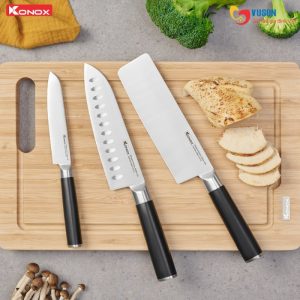 Ảnh công trình thực tế Bộ Dao Làm Bếp 3 Món Konox Alder Set