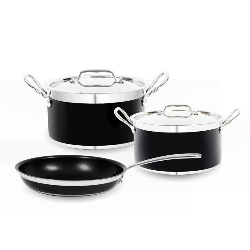 Bộ Nồi Chảo Hafele 531.08.043 (2 Nồi, 1 Chảo Màu Đen)