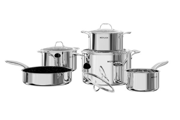 Bộ Nồi Chảo Inox 304 Cao Cấp Mutlich MG994I