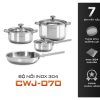 Bộ Nồi Chảo Inox 4 Món Junger CWJ-070