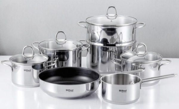 Bộ Nồi Inox 7 Món Chef's Wilford WF7Plus