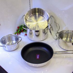 Ảnh công trình thực tế Bộ Nồi Inox Faster 5 Chiếc