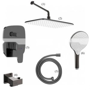 Bộ Sen American WF-1721HG FFAS9909HG FFASS515HG FFAS9143HG WF-9127HG WF-9H11HG Âm Tường Màu Xám Đen