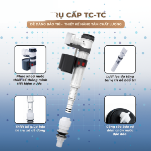 Ảnh công trình thực tế Bộ Trụ Cấp Trụ Xả BASIC BC-03