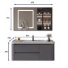 Bộ Tủ Chậu Lavabo Ecod EC215 - ảnh 4