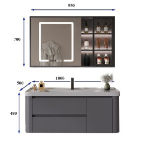 Ảnh công trình thực tế Bộ Tủ Chậu Lavabo Ecod EC215