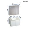 Bộ Tủ Chậu Lavabo Ecod EC7042 - ảnh 2