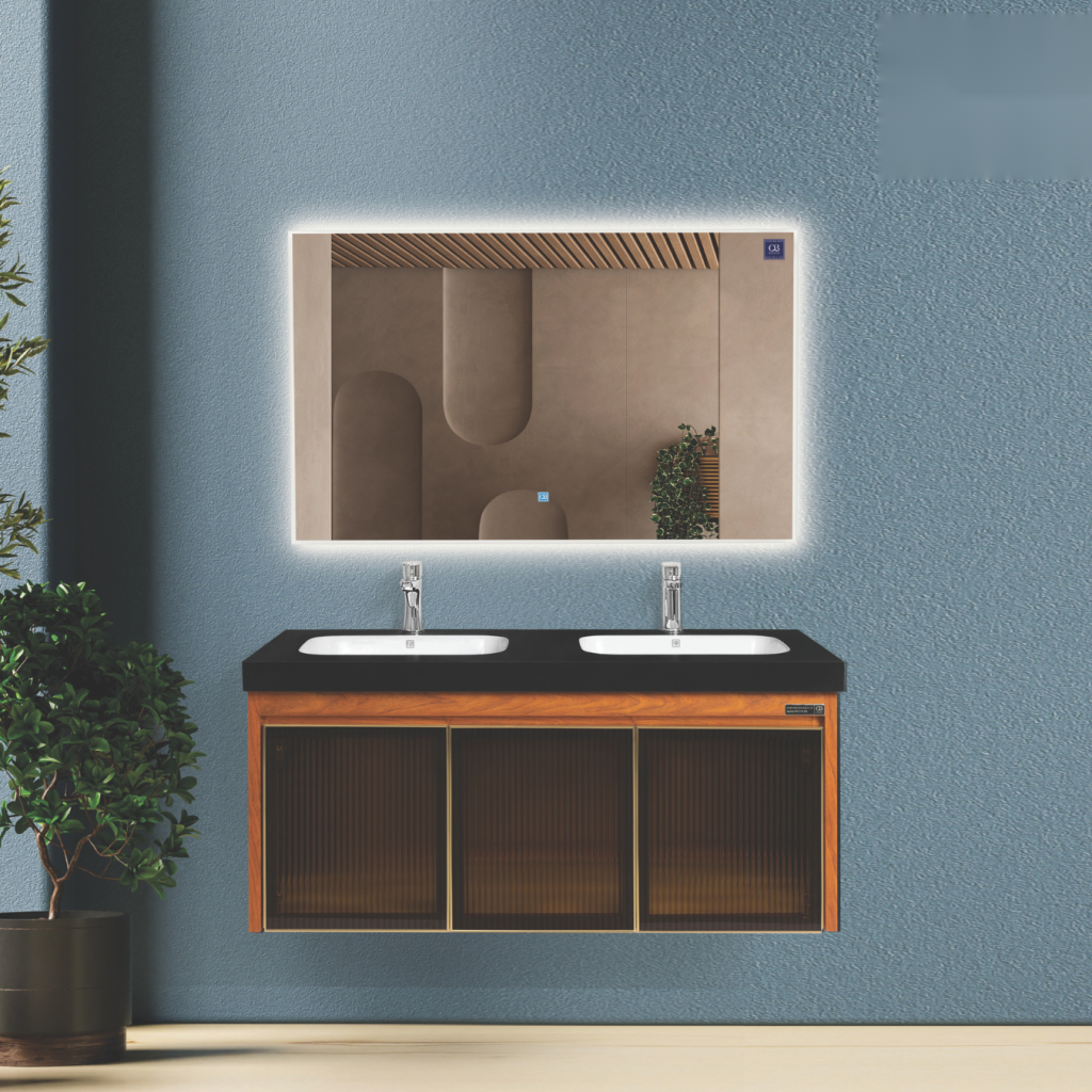 Bộ Tủ Chậu Phòng Tắm 120cm BASIC QG1209-QS2120DB-QL955TT