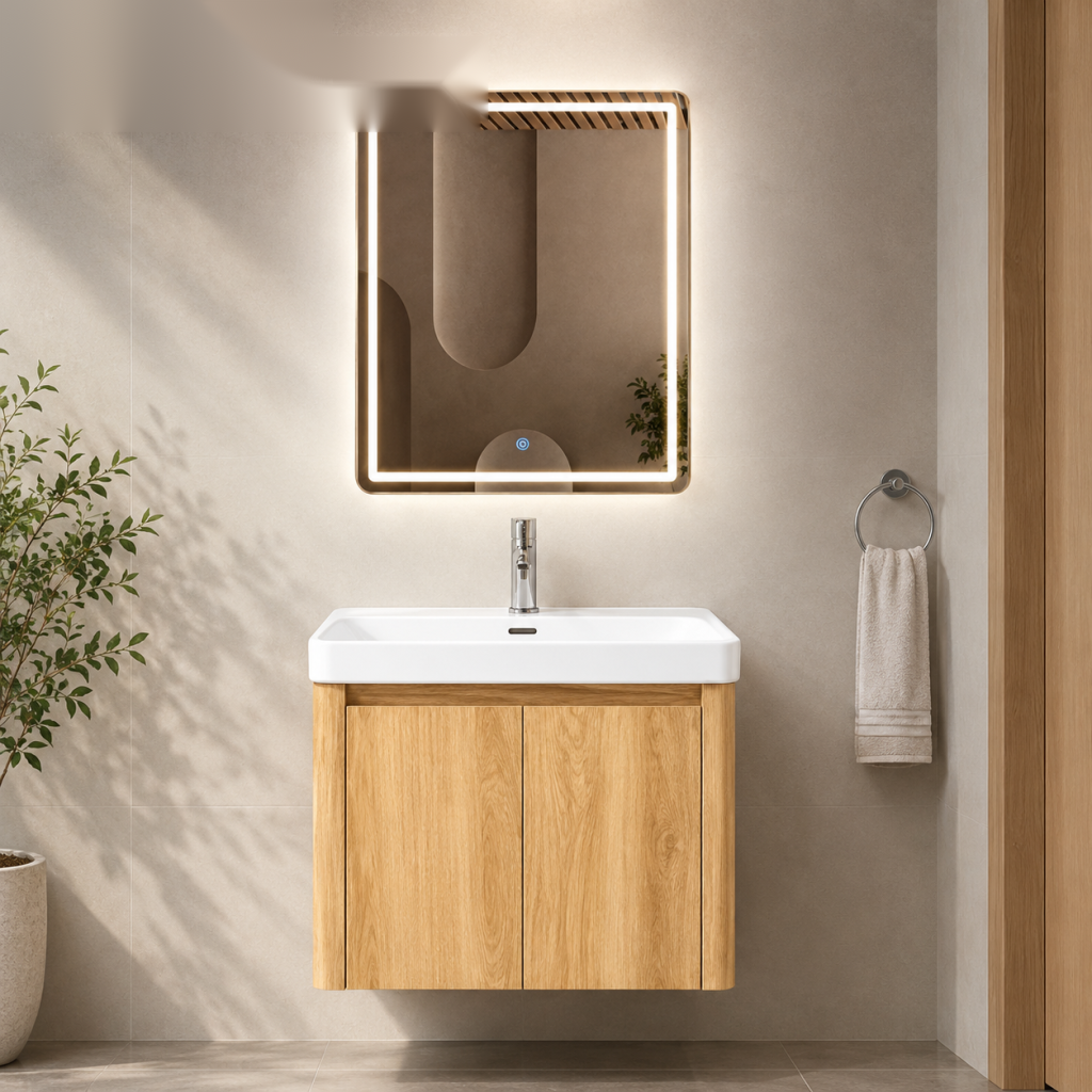Bộ Tủ Chậu Phòng Tắm 60cm BASIC MIRA-600