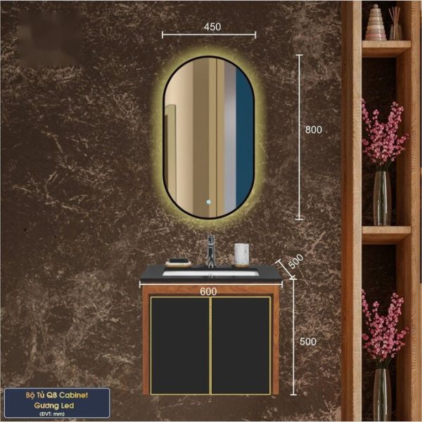 Bộ Tủ Chậu Phòng Tắm 60cm BASIC QG6002-QS160-QL932V