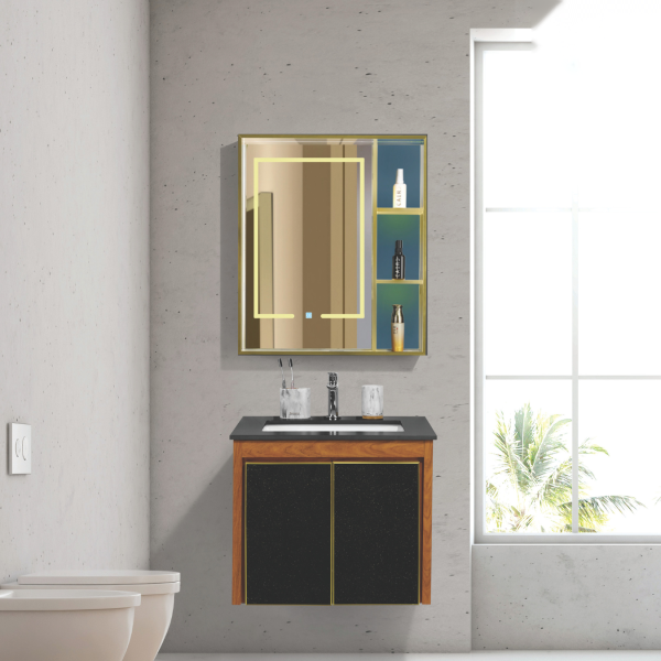 Bộ Tủ Chậu Phòng Tắm 60cm BASIC QG6002-QS160-QT002