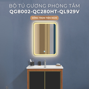 Ảnh công trình thực tế Bộ Tủ Chậu Phòng Tắm 80cm BASIC QG8002-QC280HT-QL929V