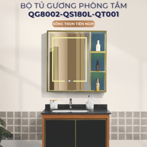 Ảnh công trình thực tế Bộ Tủ Chậu Phòng Tắm 80cm BASIC QG8002-QS180L-QT001
