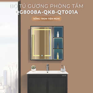 Ảnh công trình thực tế Bộ Tủ Chậu Phòng Tắm 80cm BASIC QG8008A-QK8-QT001A
