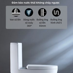 Ảnh công trình thực tế Bồn Cầu Một Khối BASIC BS-105