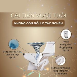 Ảnh công trình thực tế Bồn Cầu Một Khối BASIC BS-110