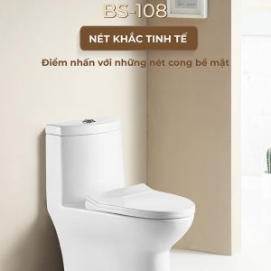 Ảnh công trình thực tế Bồn Cầu Một Khối BASIC BS-108