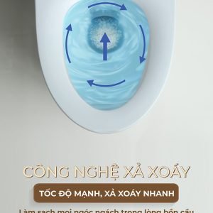 Ảnh công trình thực tế Bồn Cầu Một Khối BASIC BS-110
