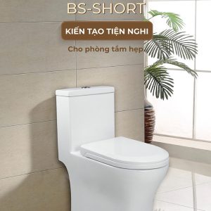Ảnh công trình thực tế Bồn Cầu Một Khối BASIC BS-SHORT