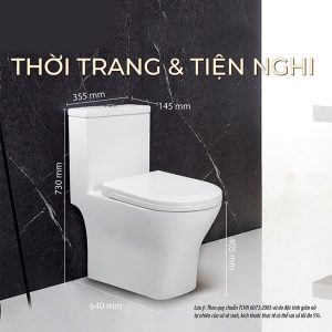 Ảnh công trình thực tế Bồn Cầu Một Khối BASIC BS-SHORT