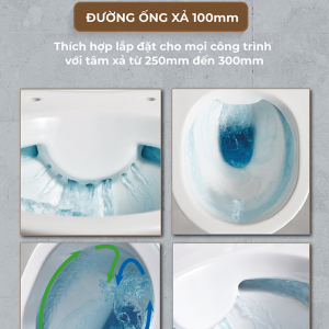 Ảnh công trình thực tế Bồn Cầu Một Khối BASIC TIDE