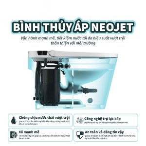 Ảnh công trình thực tế Bồn Cầu NEO JET Không Dùng Điện BASIC NEO-100